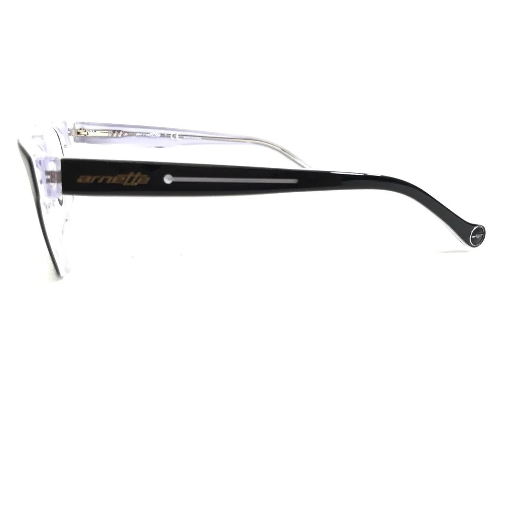 Arnette Small Eyeglasses Frames HIGH HAT 7086 1007 Black White Purple 49-17-135
